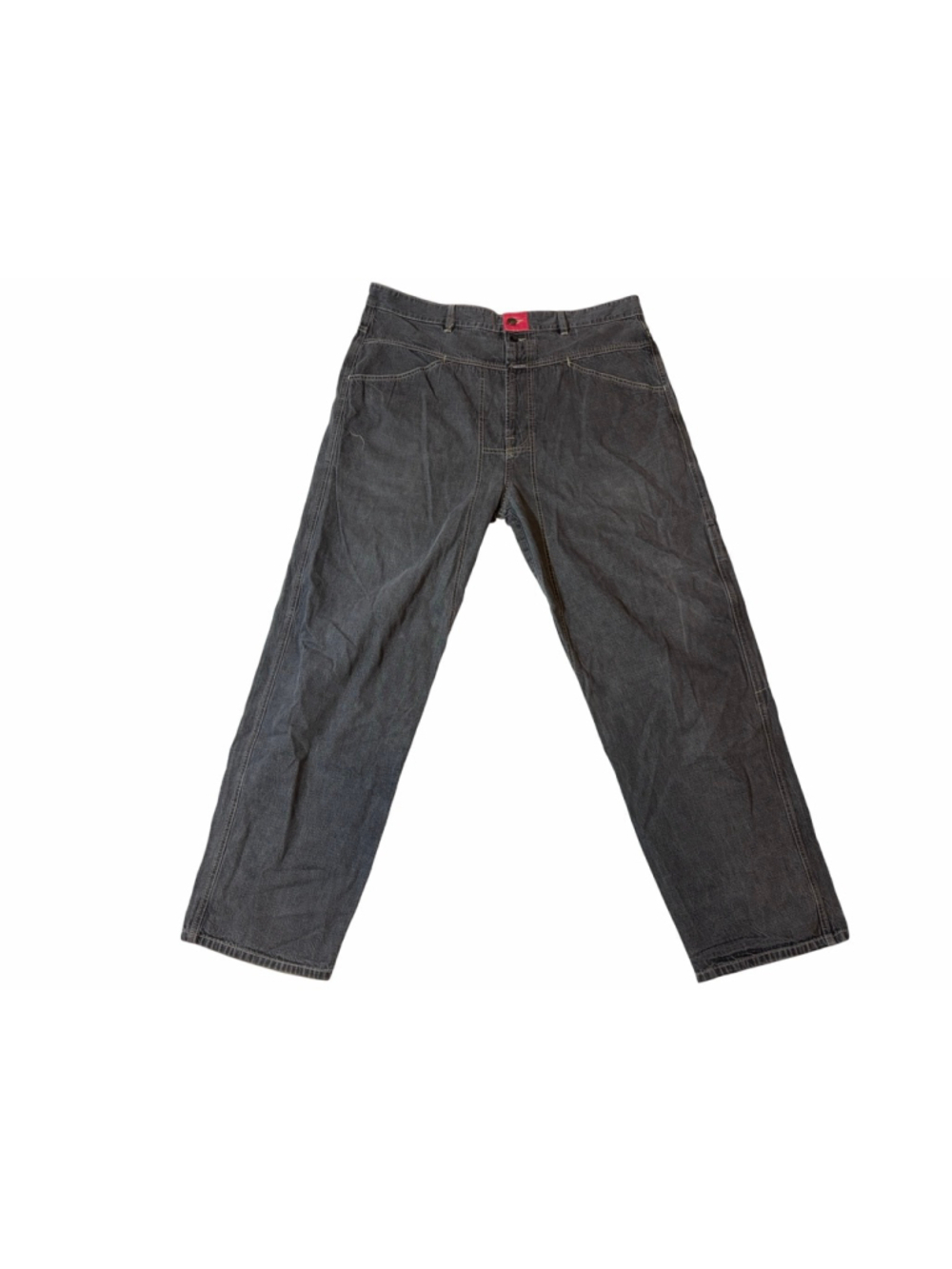 Marithe Francois Girbaud Jeans Carpenter Utility Wide Leg Y2K Size 40